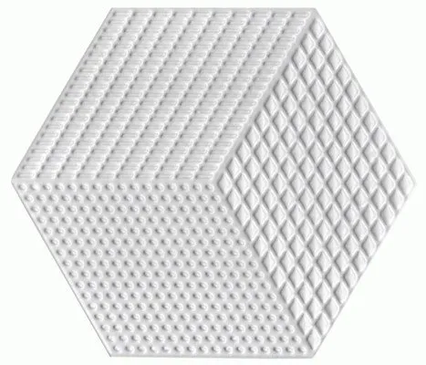 Revestimento Gabriela 17X20 Hexagonal HX20/MN04 Branco A 0,78