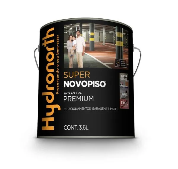 Tinta Para Piso Super Novopiso Semi Brilho Amarelo Demarcação 3,6L