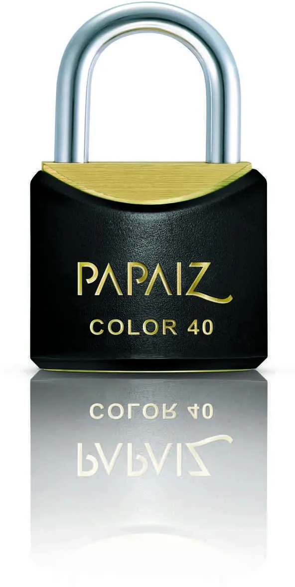 Cadeado Papaiz CR40 SM 40MM Serie Color Preto