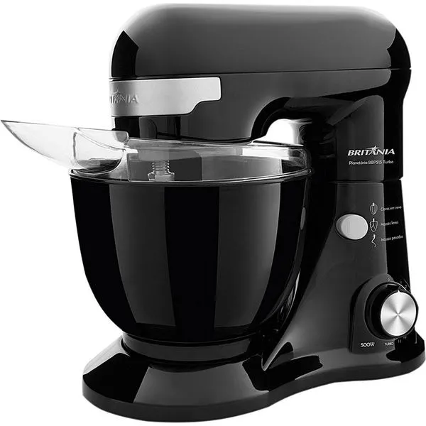 Batedeira de Mesa Planetária Britânia Turbo BBP515P 12 Velocidades Preta 127V
