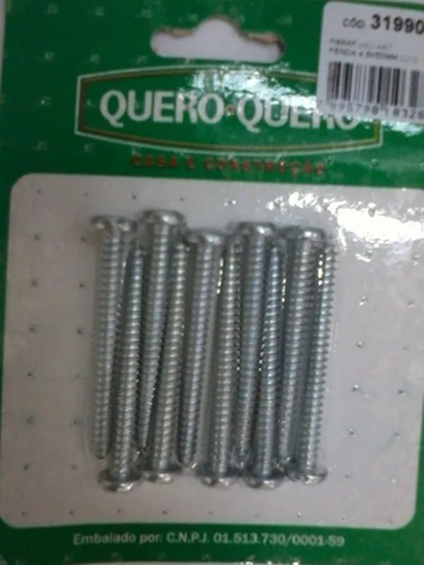 Parafuso de Fenda AAT 4,8x50mm Pacote com 10 Unidades