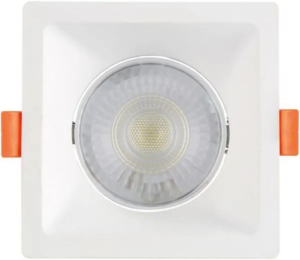 Spot LED de Embutir Recuado Quadrado 6W 6500K Policarbonato Blumenau 81466004 Branco Bivolt