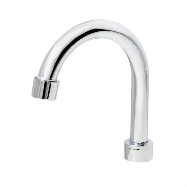 Tubo Bica Torneira Lavatório Arejador Fixo Inox Cromado