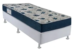 Colchão Solteiro Ortobom D28 Physical 18X 188X 78 cm Azul/Branco