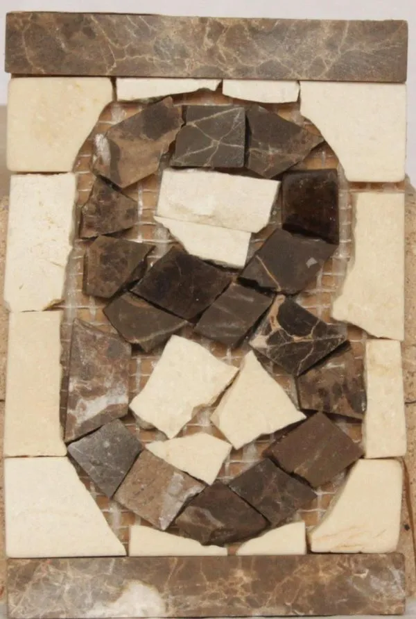 Mosaico Número 8 Nobre 15X10cm