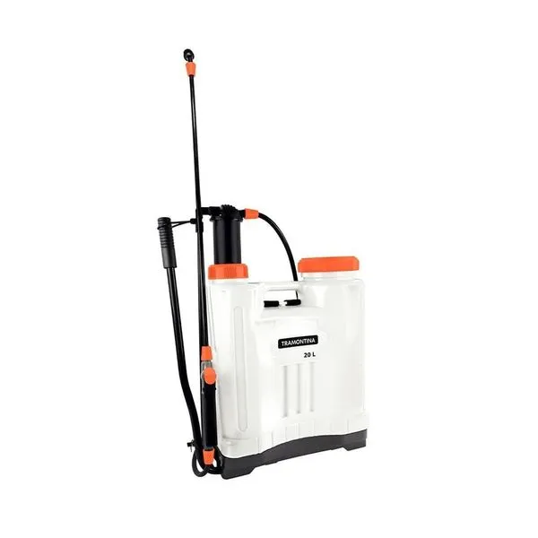 Pulverizador Costal Manual Pulverizador Tramontina 20 Litros para Grandes Áreas Preto e Laranja Tramontina Pulverizador Costal Manual Pulverizador Tramontina 20 Litros Ergonômico Preto e Laranja Tramontina