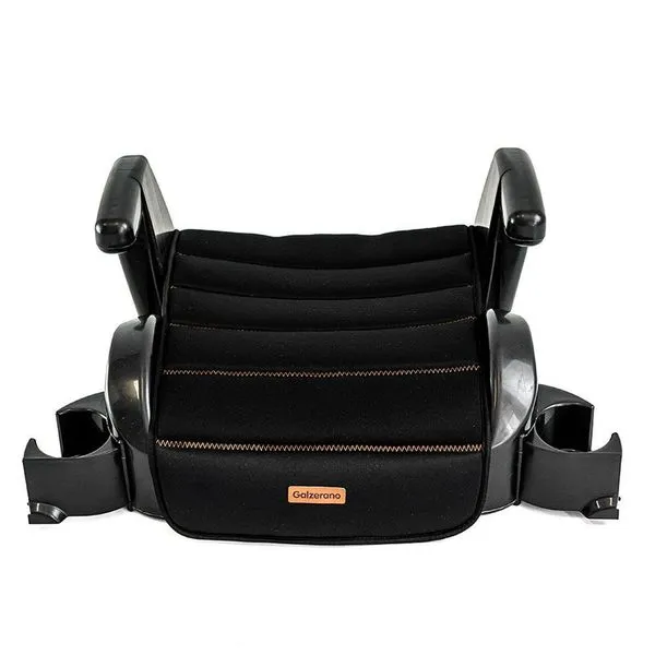 Assento de Elevação Infantil Booster Potenza Fix 15kg a 36kg com Porta Copos Frente para o Movimento Preto Galzerano Assento de Elevação Infantil Booster Potenza Fix 15kg a 36kg Frente para o Movimento Preto Galzerano