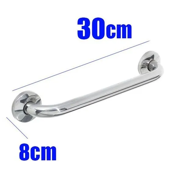 Alça De Apoio Banheiro Inox 30Cm Idoso Cadeirante Deficiente