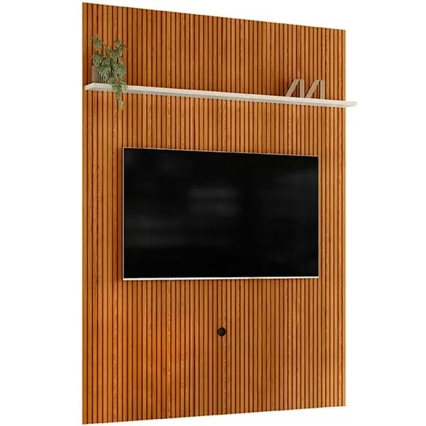 Painel Suspenso Piso-teto Para Tv 65 Polegadas Cassio Cinamomo/off White