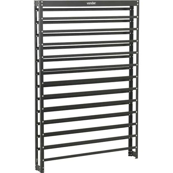 Estante Metálica para Gavetas 150x101x16cm 108/3 Preta - VONDER