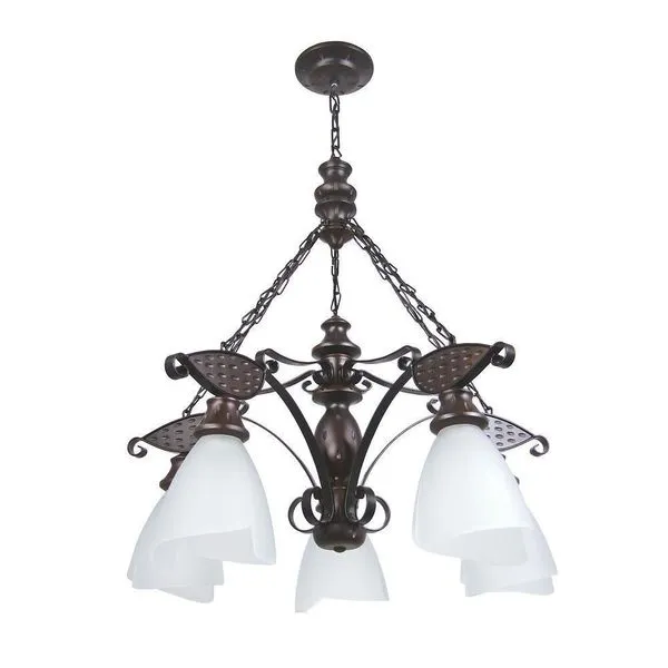 Lustre Rústico Envelhecido 5 Lâmpadas 505E