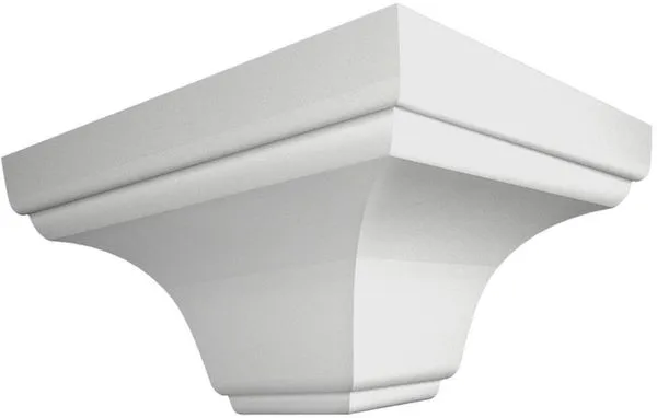 Canto Forro PVC Externo 90° Wigga Branco Pacote com 4 Unidades