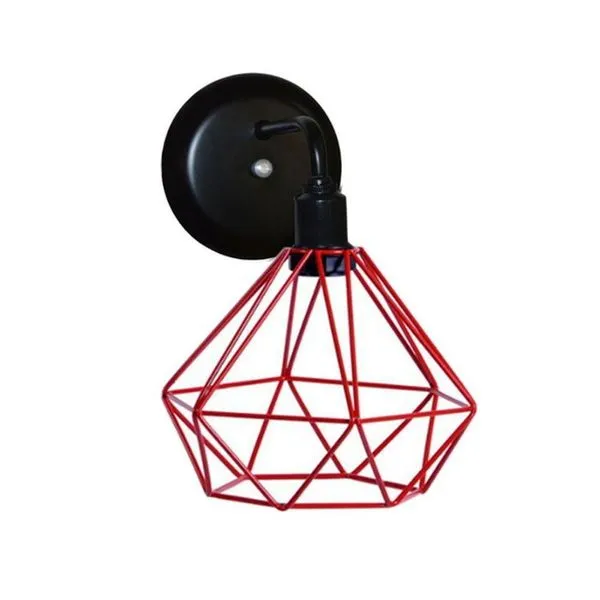 Arandela Diamante Vermelho.