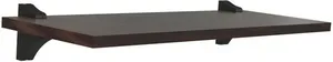 Prateleira Decorativa com Suporte Studio Brasforma KPC UV Chocolate 90x25x1,5cm