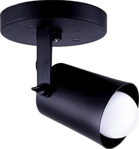 Spot de Sobrepor 1 Lâmpada Fokus 20W Alumínio Startec 147190109 Preto Bivolt
