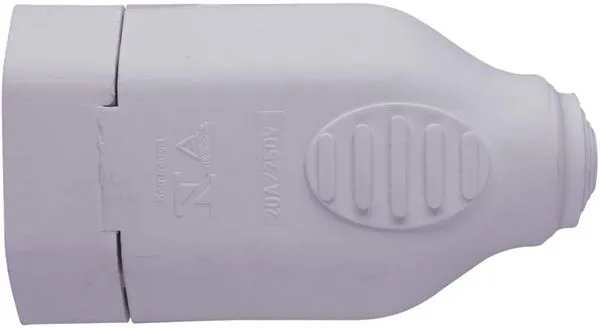 Plug Fêmea Ilumi 2 Polos 20A 250V Branco