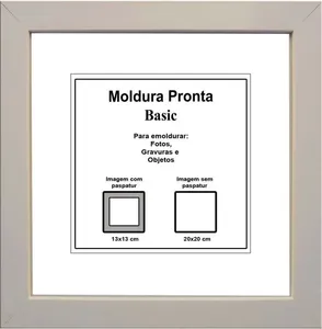 Moldura Pronta Gf Serrano Basic 20X20 Branca