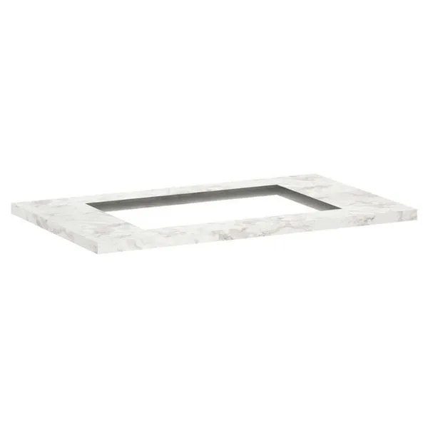 Tampo 80Cm C/ Furo Para Cooktop 4 Bocas 50Cm X 35Cm E Pré Fu