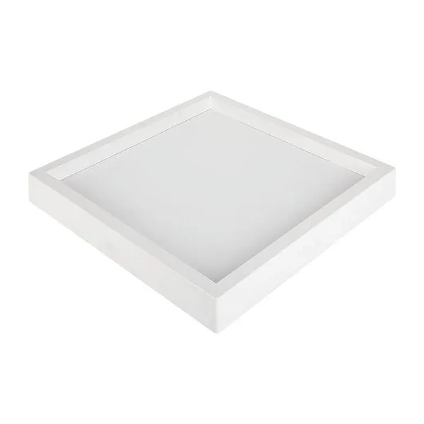 Painel De Led Nordecor Quadrado Kais De Sobrepor Recuado 36w Bivolt Branco 6500k Luz Branca 4269