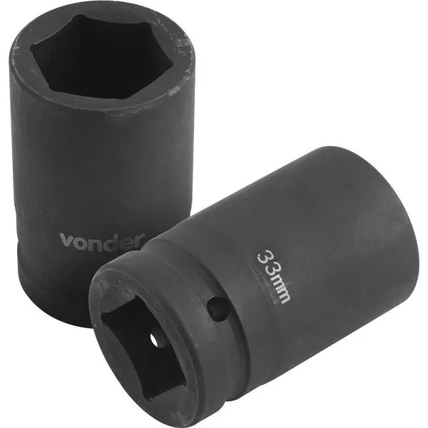 Soquete Sextavado 1”x33mm Aço 1045 para Desforcímetro - VONDER