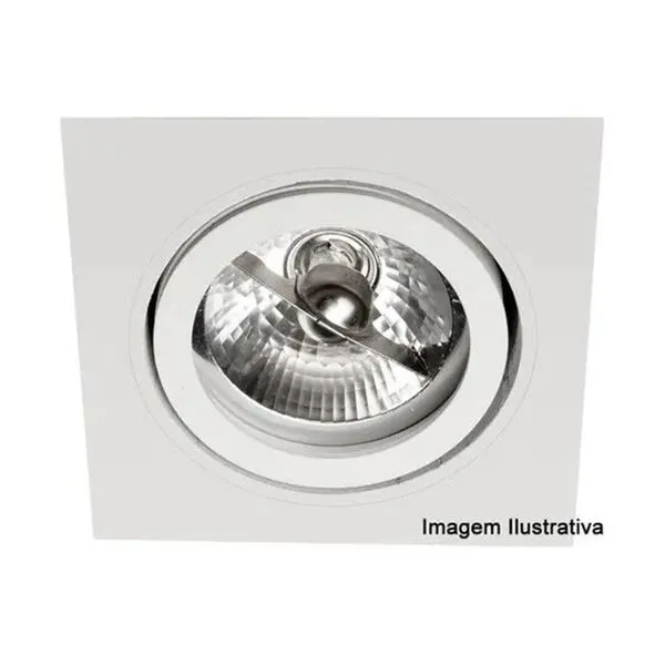 Spot De Embutir Para Lâmpada Ar70 Quadrado Orbital