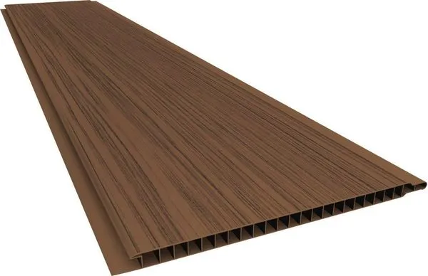 Forro PVC Plasbil Relevo Mogno 10mm 20cm 5m