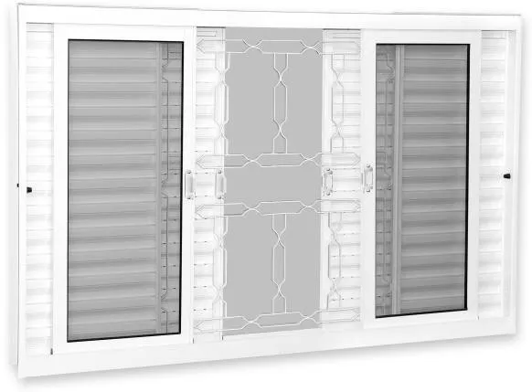 Janela de Aço Brasil 2751 150x100x12cm Grade Elo
