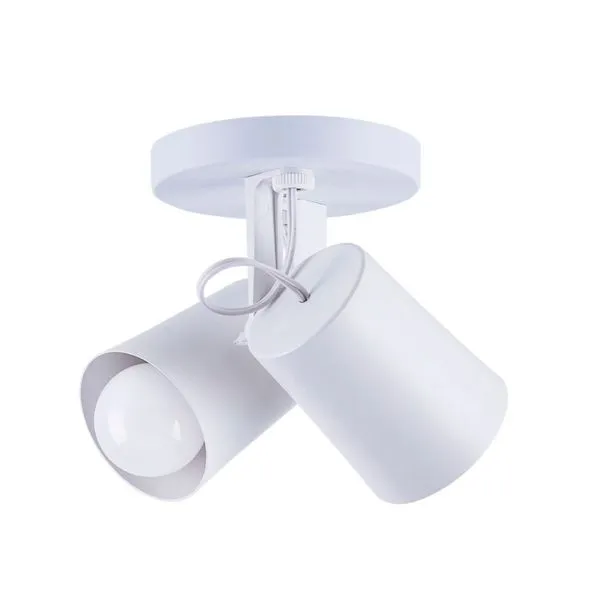 Spot de Sobrepor 2 Lâmpadas Fokus Duplo 20W Alumínio Startec 147190112 Branco Bivolt