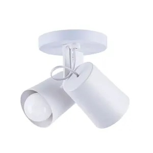 Spot de Sobrepor 2 Lâmpadas Fokus Duplo 20W Alumínio Startec 147190112 Branco Bivolt