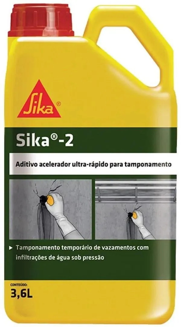 Aditivo Sika 2 Acelerador Ultrarrapido 3,6 Litros