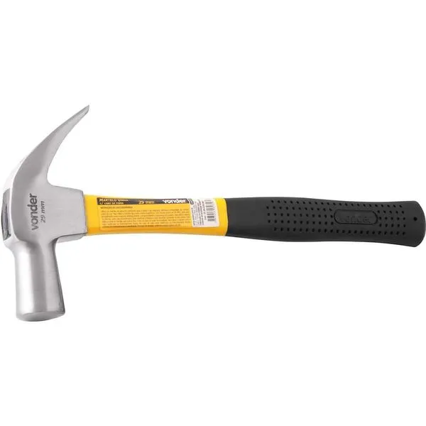 Martelo Unha 29MM Polido Cabo Fibra de Vidro - VONDER