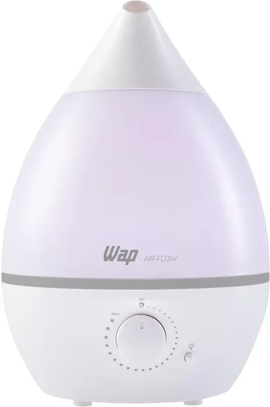 Umidificador de Ar Wap Air Flow FW007733 4 Litros Bivolt com Difusor deÓleos Essenciais e Luminária LED Branco e Cinza