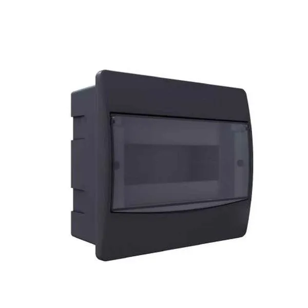 Cd De Embutir Para Disjuntor 9 Din - 6 Ul Preto - Proteção Uv - Bet Plásticos