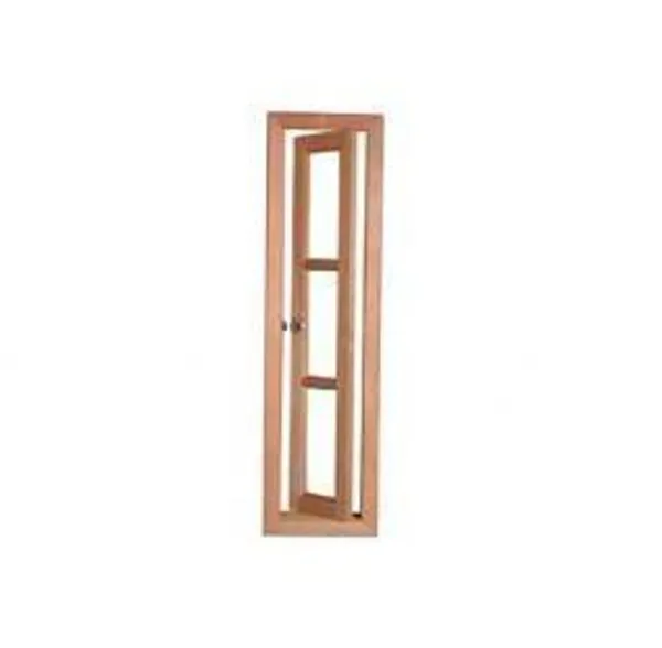 Vitrô de Madeira Angelim BH 1117 30x100x9cm Vidro Quadriculado com Baguete
