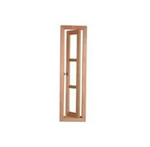 Vitrô de Madeira Angelim BH 1117 30x100x9cm Vidro Quadriculado com Baguete