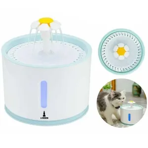 Bebedouro Para Gatos E Cães Lorben 2,4 Litros Led Usb Filtragem Purificação Gt6106