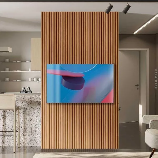 Painel Ripado Placa 140 Cm X 250 Cm Mdf E Mdp Nature Linea Brasil