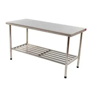 Mesa Aço Inox 430 1,50X0,70 Multiuso - Imeca