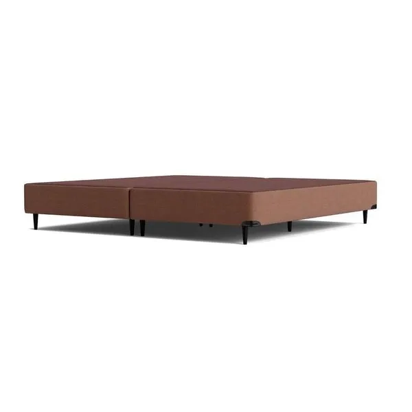 Base Sommier Camurça Bege Queen (158x198x23) - Ortobom