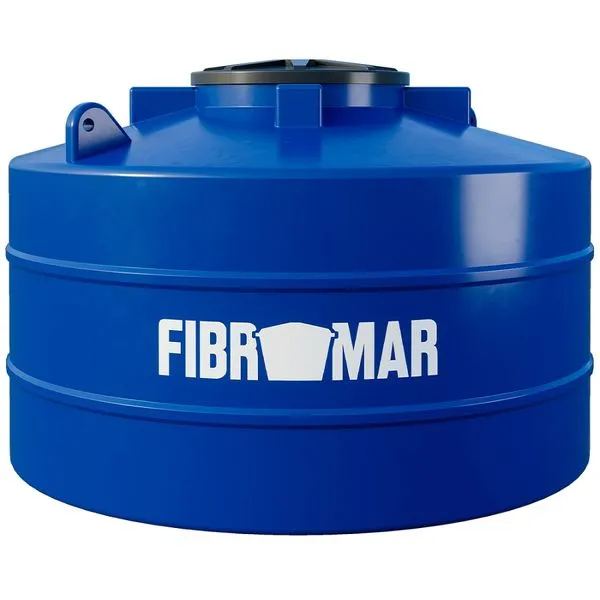 Tanque 2.500 litros Azul Polietileno Fibromar