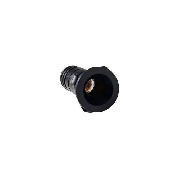 Spot De Embutir Nordecor Noa Mini Redondo Led Alto Irc 90 1w Bivolt Preto 2700k Luz Amarela 6499