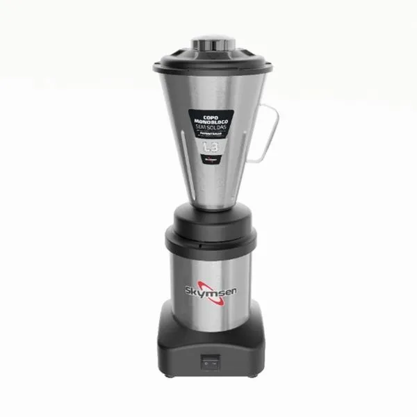 Liquidificador Industrial Monobloco Skymsen Inox 3L Baixa Rotação 0,5cv L3 70979.4 Bivolt