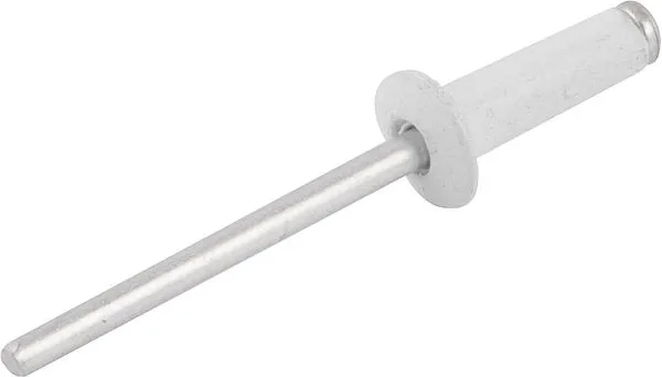 Rebite de Alumínio Branco com Mandril de Aço 4,8x10mm 50 Peças - NOVE54