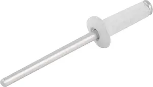Rebite de Alumínio Branco com Mandril de Aço 3,2x12mm 100 Peças - NOVE54