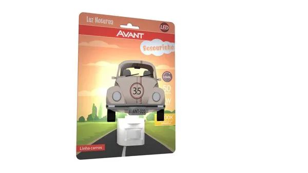 Luz Noturna LED Besourinho Policarbonato Avant 1W Bivolt