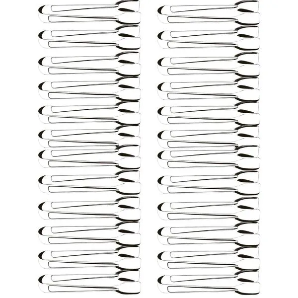 Kit 24 Pegadores Pinças 18cm Aço Inox Servir Frios Especiarias Carnes Multiuso Brinox