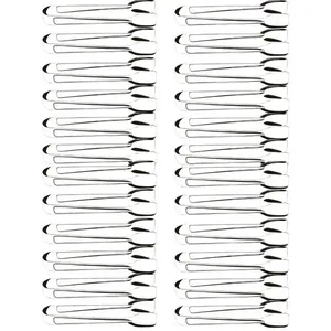 Kit 24 Pegadores Pinças 18cm Aço Inox Servir Frios Especiarias Carnes Multiuso Brinox