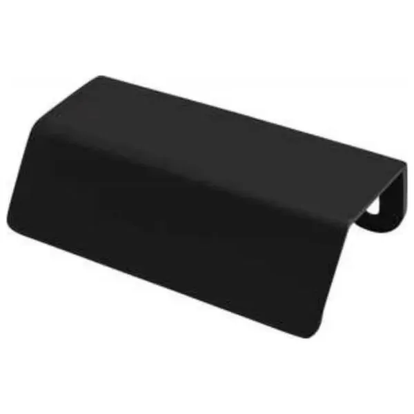 Jogo 24 Puxadores PV22 80 Alça 8x4cm Sobrepor Torralba Preto Fosco Para Móvel Armários Gavetas Balcões