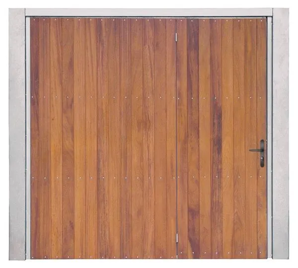 Portão de Aço Maxiaço 656LD 240x220cm Lambri Cedrinho Amazonas Galvanizado com Porta Direita