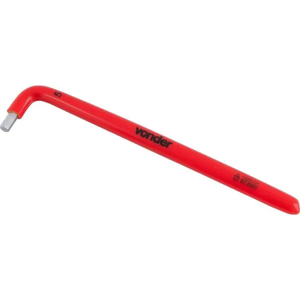 Chave hexagonal (allen) 5,0 mm isolada IEC60900 - VONDER